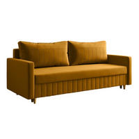 SOFA Senfgelb MARO Mit Schlaffunktion - Gelb, Textil (217/92/85cm) - Sepro Meble