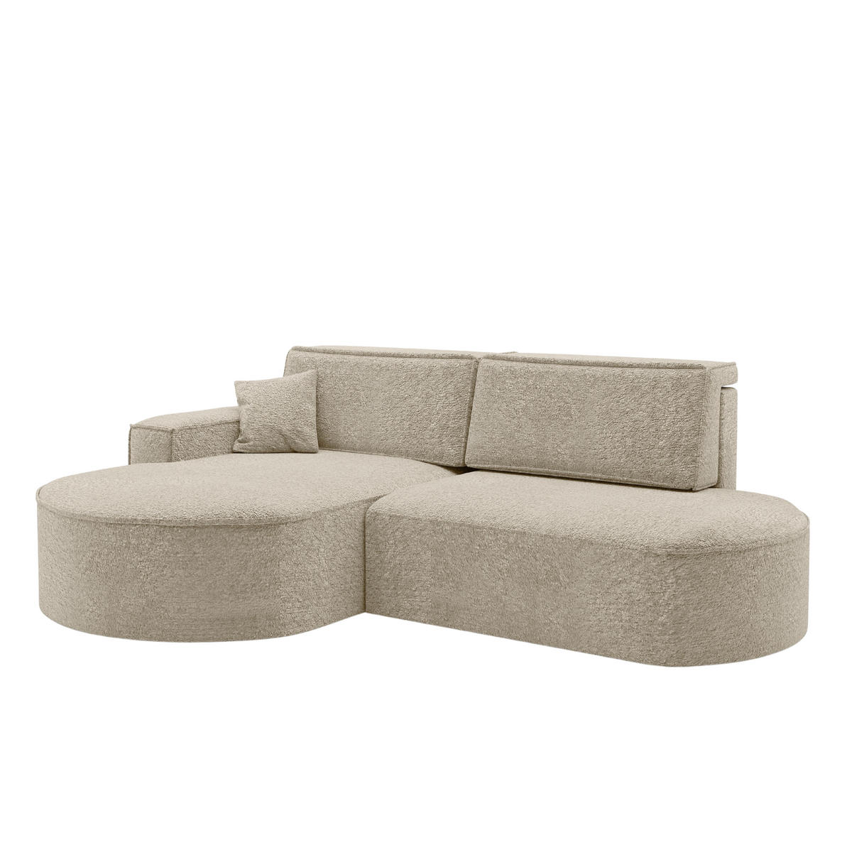 ECKSOFA Modena Pro - Komfort Und Stil stoff Arena Beige Links - Beige, Holz (278/179cm) - Kaiser Möbel