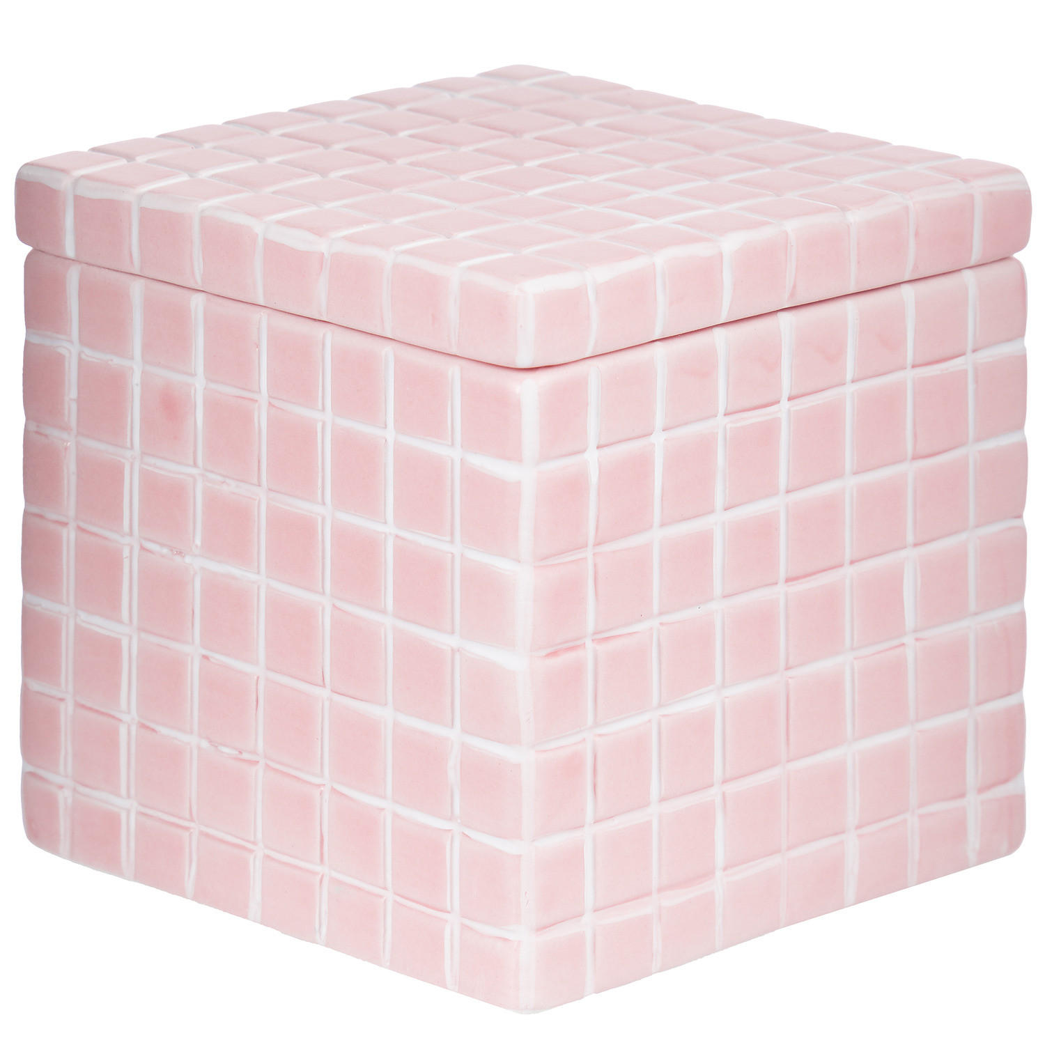 AUFBEWAHRUNGSDOSE Tiles - Rosa, Keramik (10/10/10cm) - BUTLERS