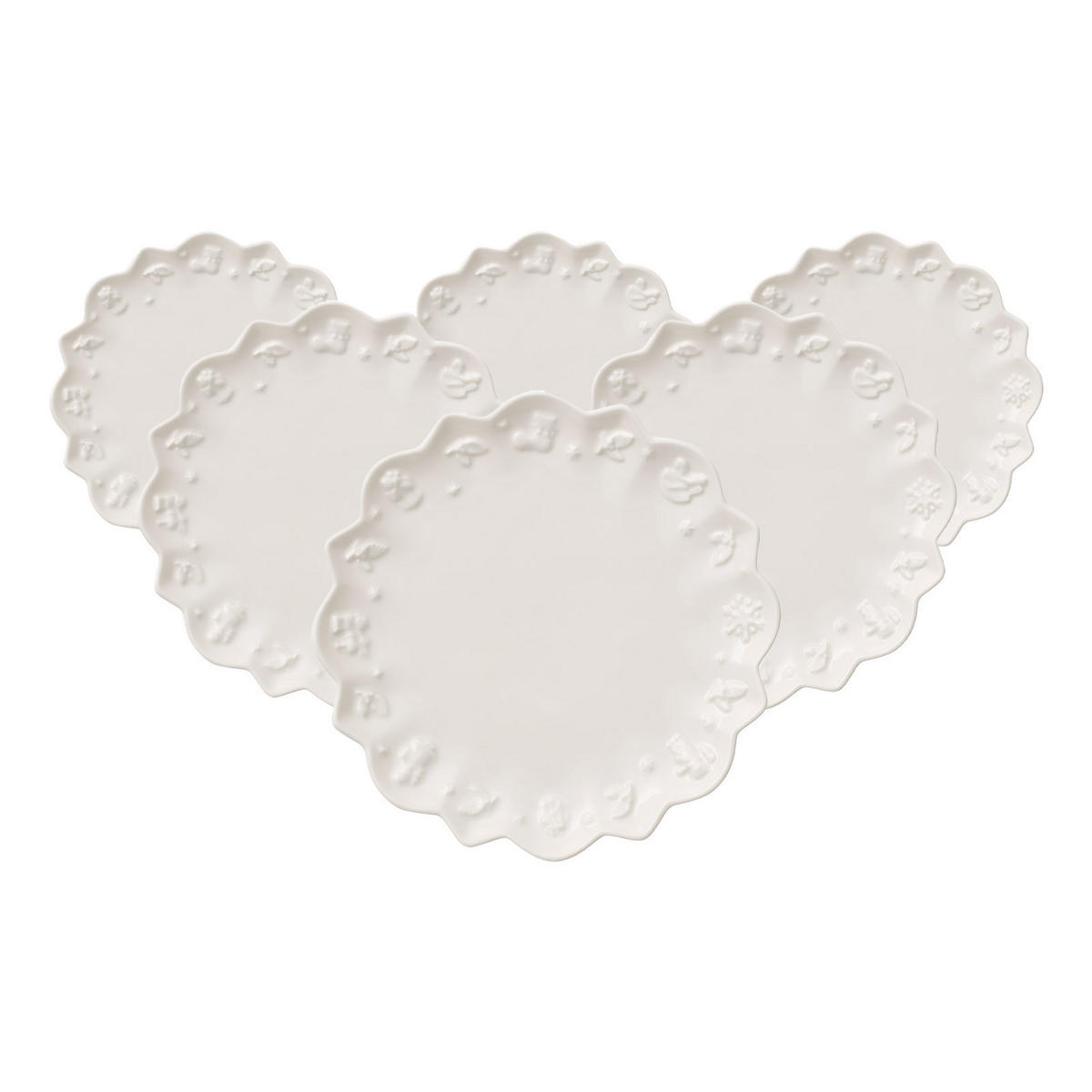 UNTERTASSEN Toy's Delight Royal Classic weiß ø 18,5 cm 6er Set - Weiß, Keramik (18.5cm) - Villeroy & Boch