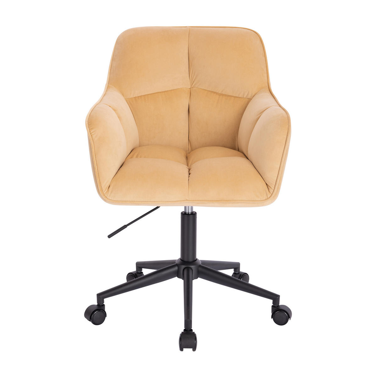 SCHREIBTISCHSTUHL JERRY Samt Beige - Beige, Textil (59/96/59cm) - SVITA