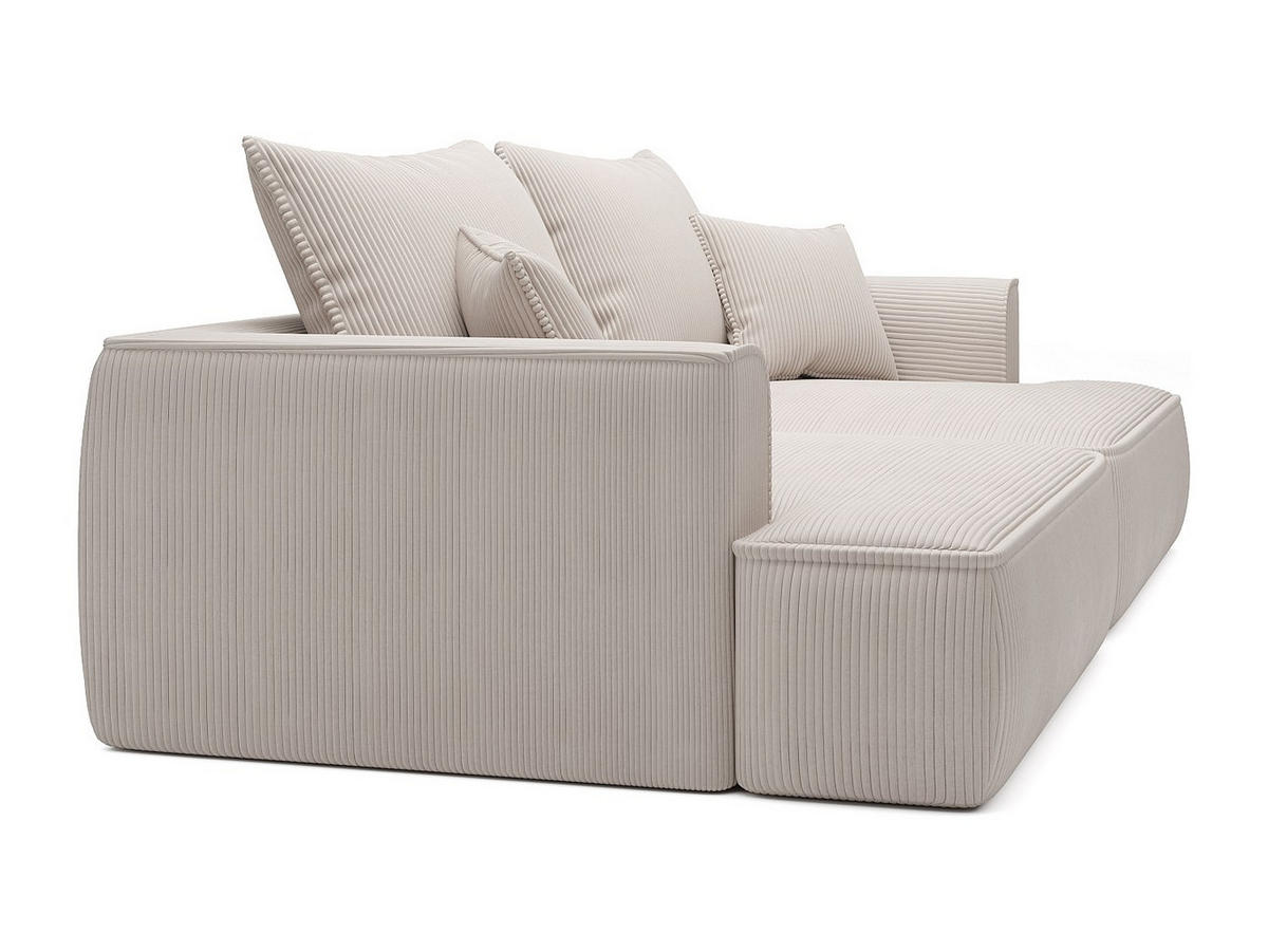 SOFA - 4 Personen - samt - beige Pineta - Beige, Textil (260/94/145cm) - Vente-Unique