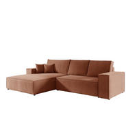 ECKSOFA Levio - Altrosa, Holzwerkstoff/Textil (294/185cm) - Fun Möbel