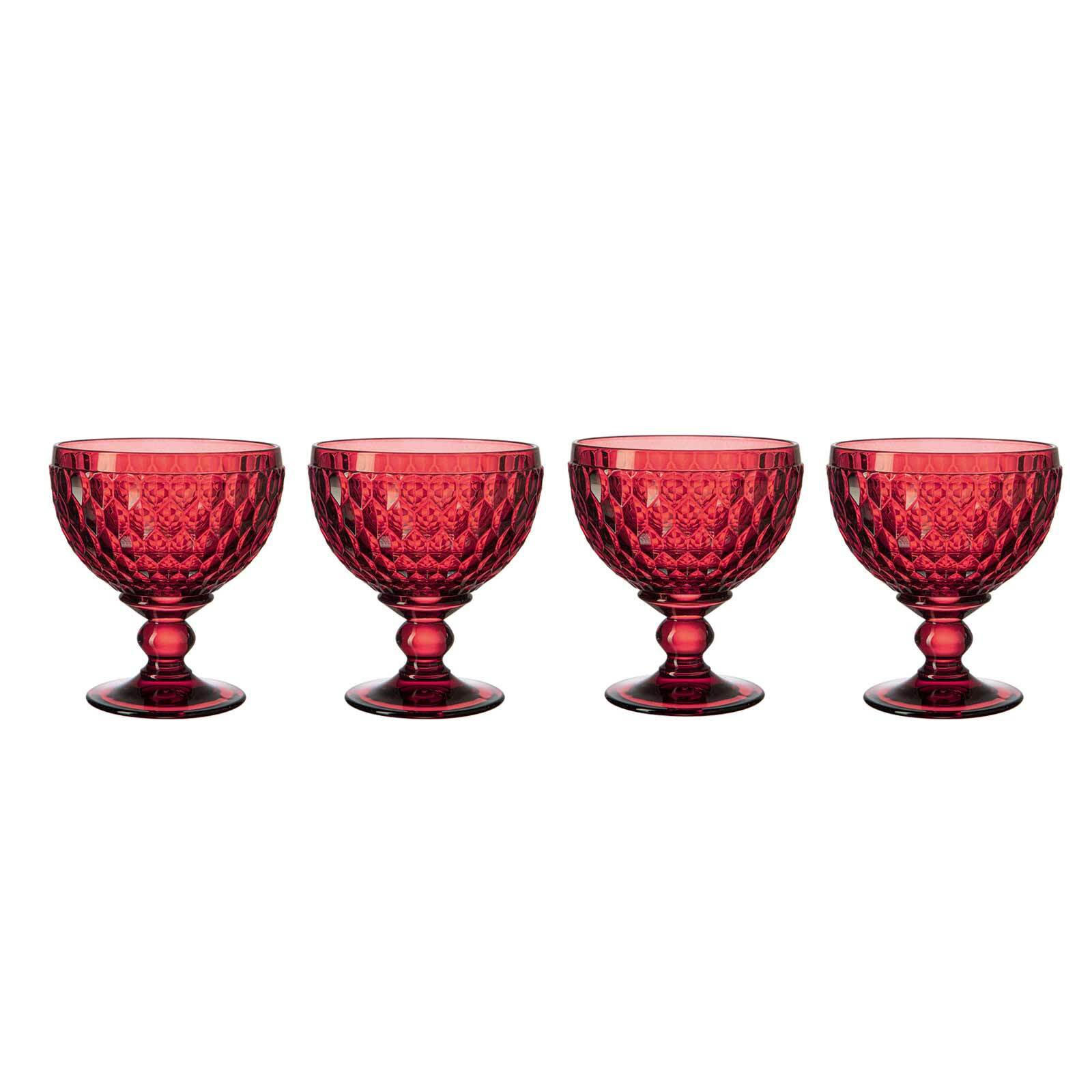SEKTSCHALEN Boston Coloured Rot 398 ml 4er Set - Rot, Glas (0.398L) - Villeroy & Boch