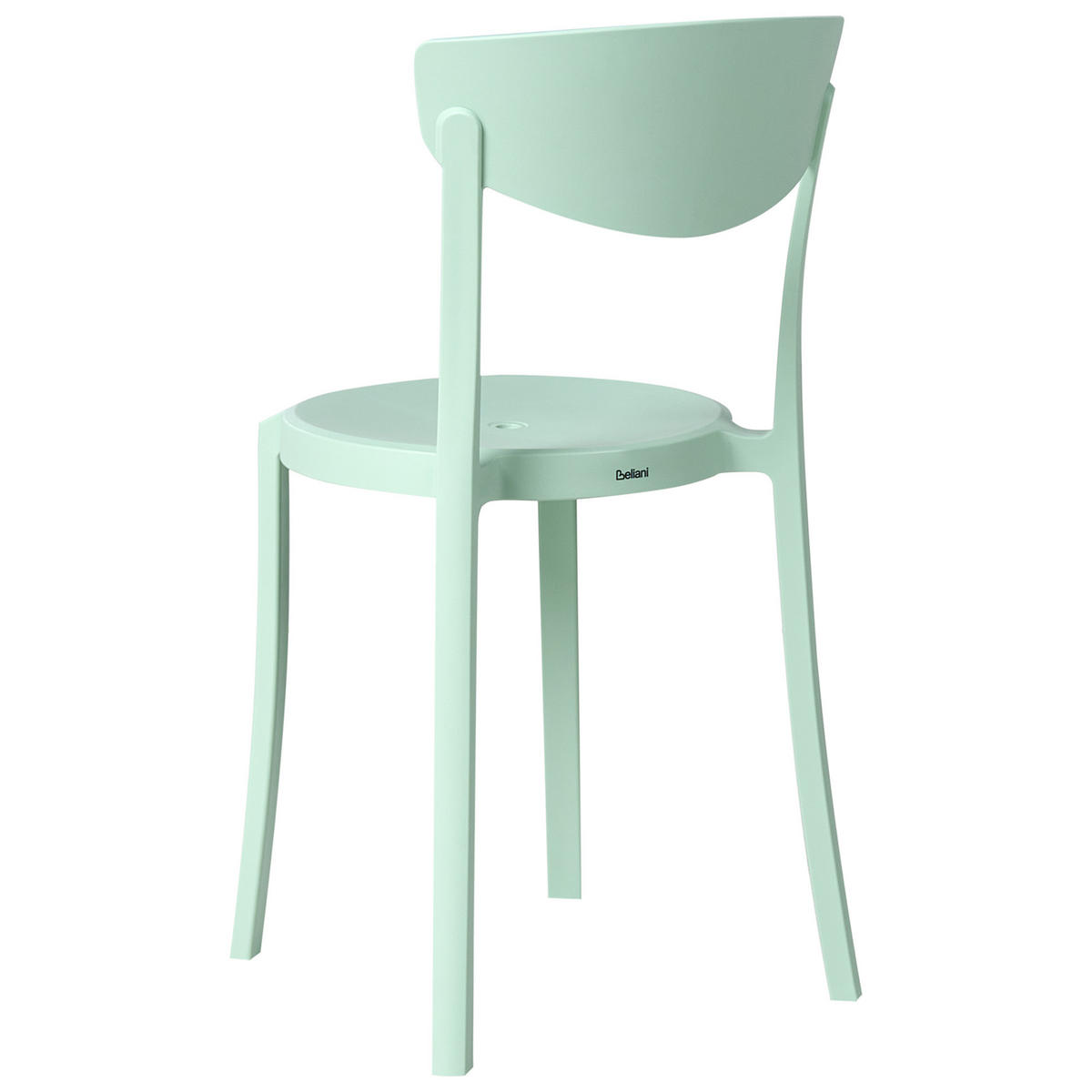 GARTENSTUHL 4er-Set Mintgrün Vieste - Mintgrün, Kunststoff (42/80/38cm) - Beliani