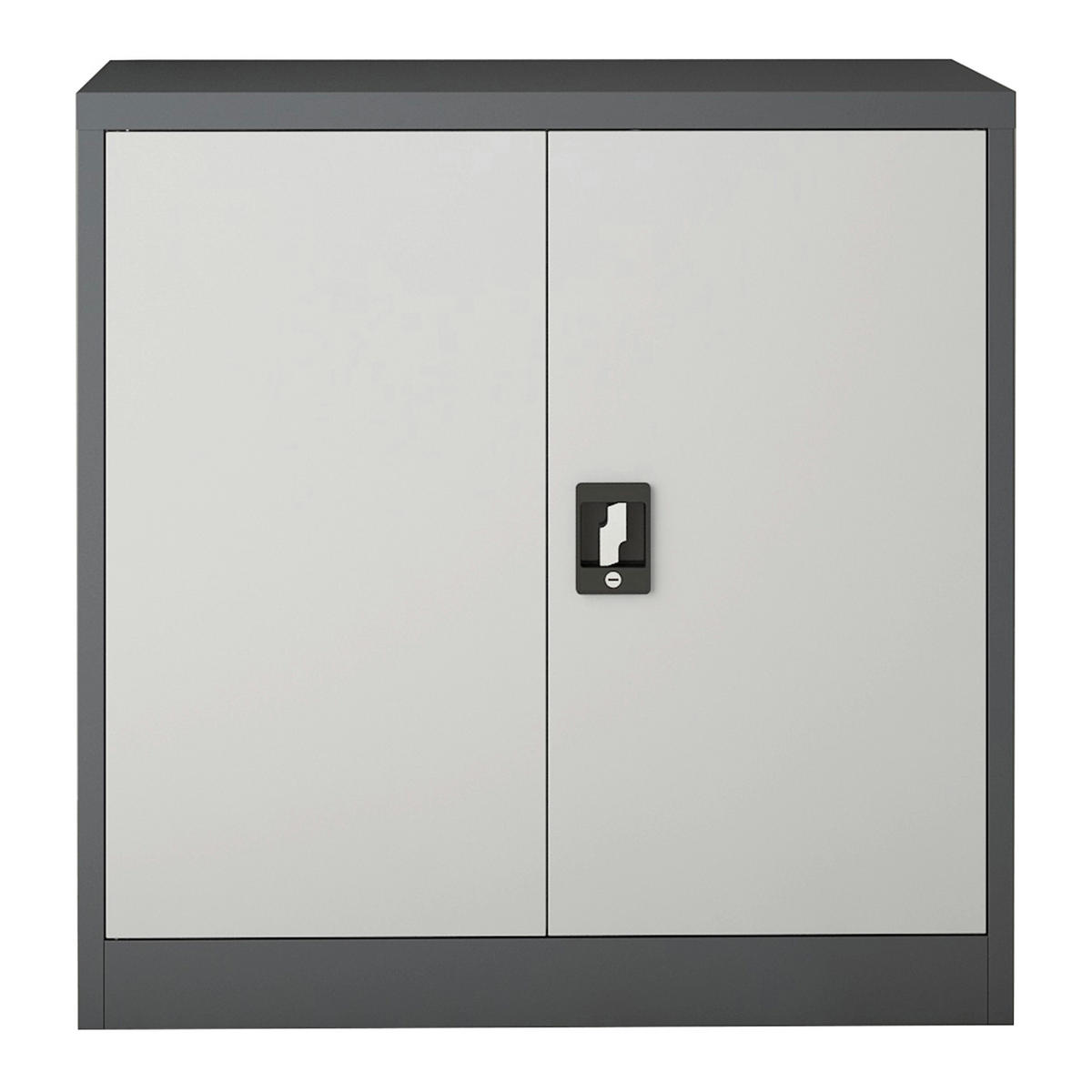AKTENSCHRANK Molise - Grau, Metall (90/90/40cm) - [en.casa]