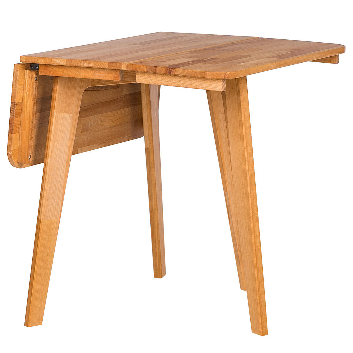 ESSTISCH - Buche massiv - Buchefarben, Holz (75/34/75cm) - home24