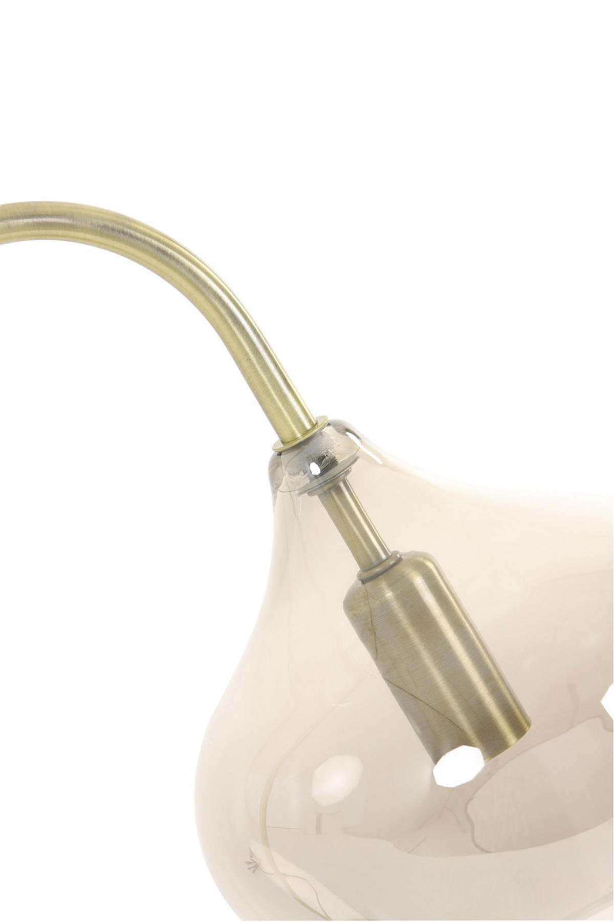 TISCHLAMPE Rakel Bronze 28/17/50,5 cm - Bronzefarben, Glas (28/17/50.5cm) - Light & Living