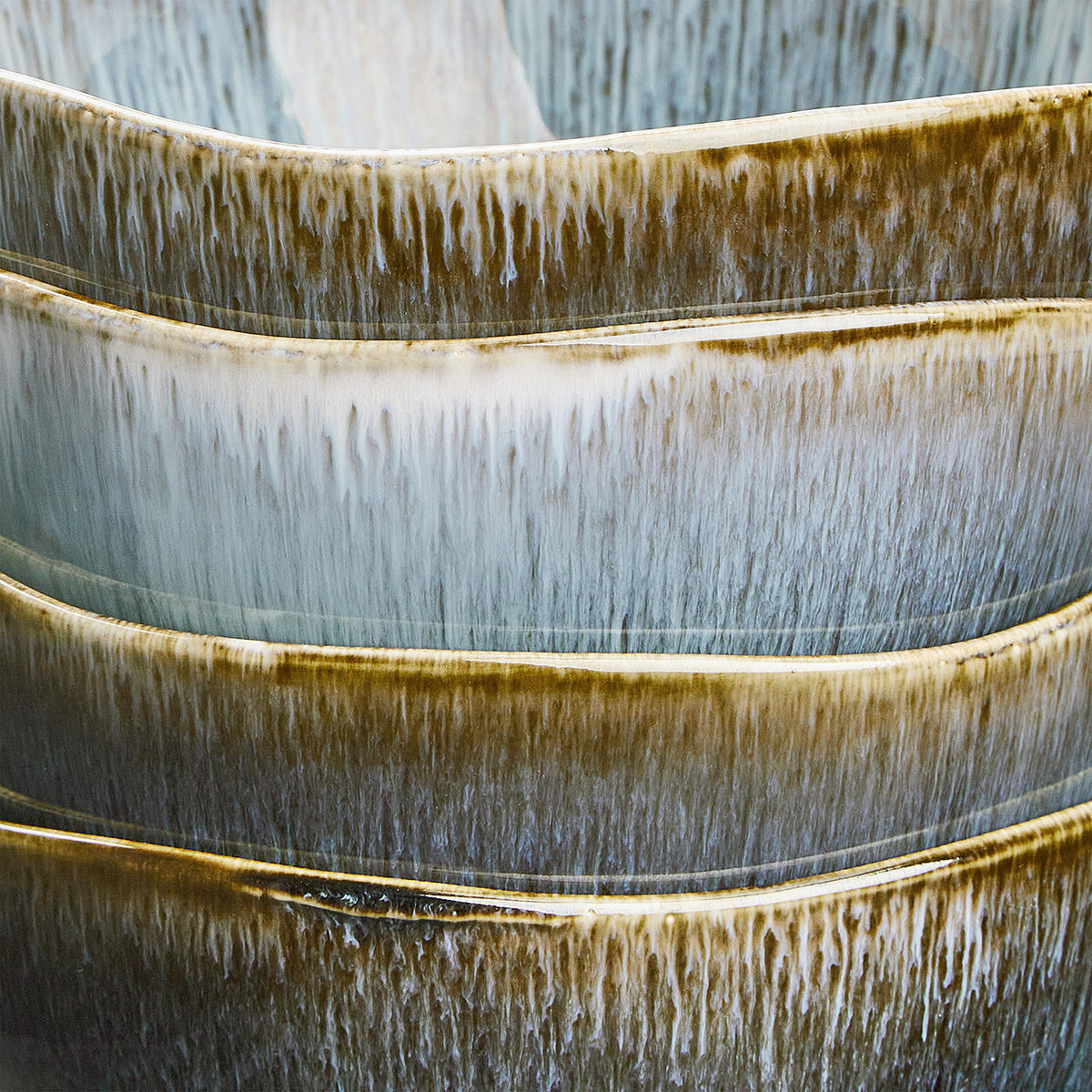 GESCHIRRSET 16-tlg. Hilda 4 Personen - Blau, Keramik (27/3/27cm) - Butlers