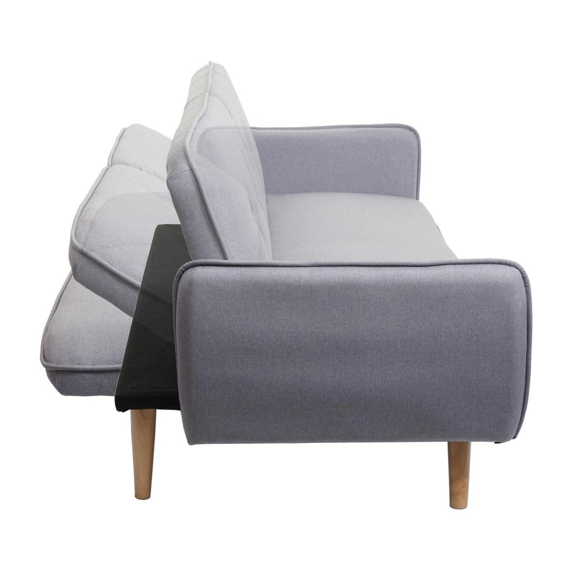 SCHLAFSOFA Grau - Grau, Textil (185/78/85cm) - MCW