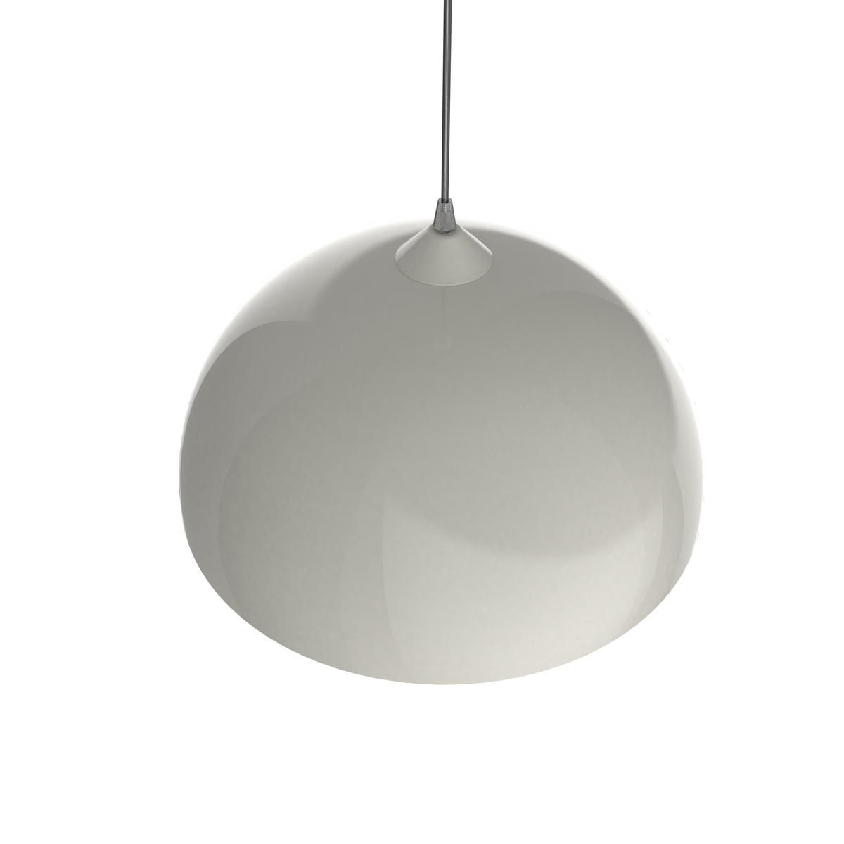 HÄNGELEUCHTE - Weiß Hochglanz, Metall (40/40/20cm) - Lumicom
