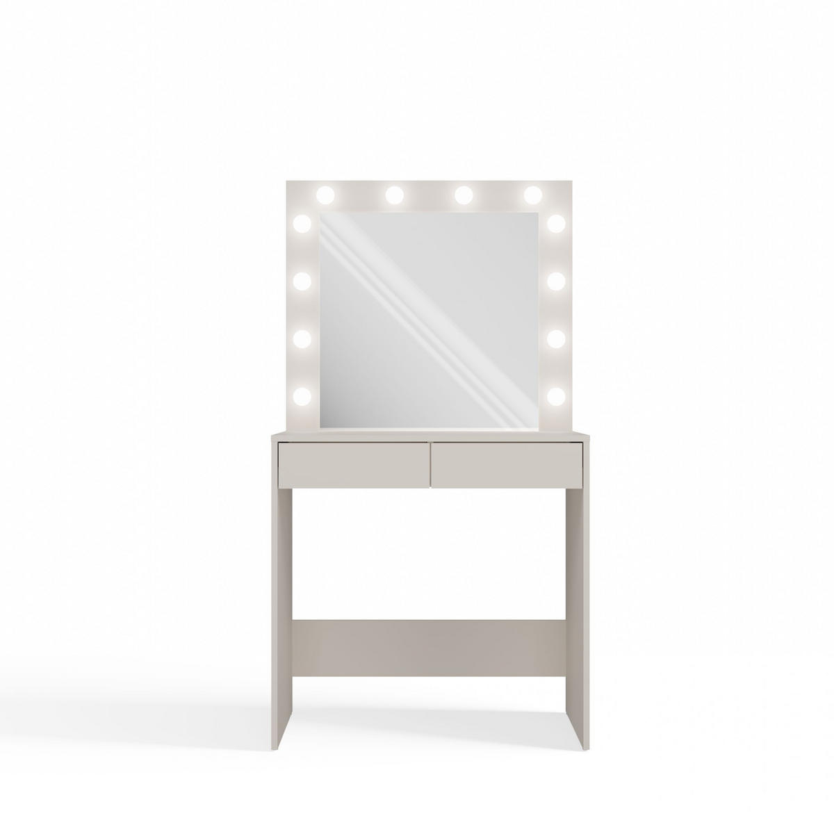 SCHMINKTISCH Marina - Beige, Holzwerkstoff (81/80/50cm) - kommodly