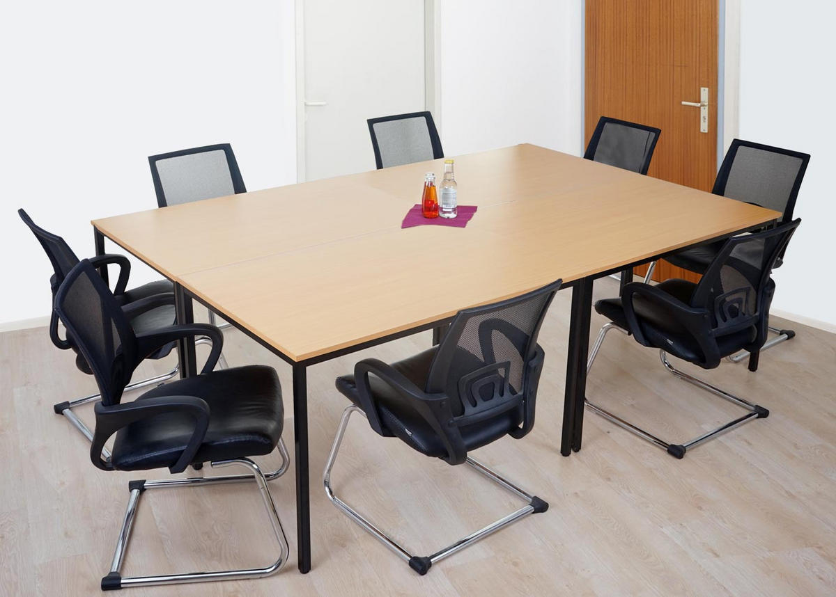 SCHREIBTISCH PETRILA eckig Buche Dekor - Buchefarben, Holzwerkstoff (80/120/75cm) - MCW