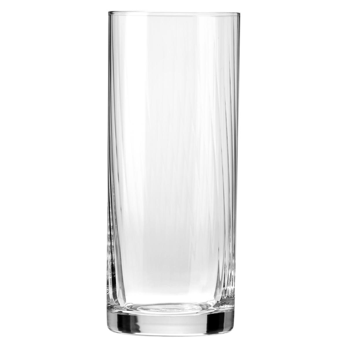 LONGDRINKGLÄSER XNO HIGHBALL ICE OPTIC, 6ER-SET, 330 ML - Transparent, Glas (0.33L) - Krosno Glass