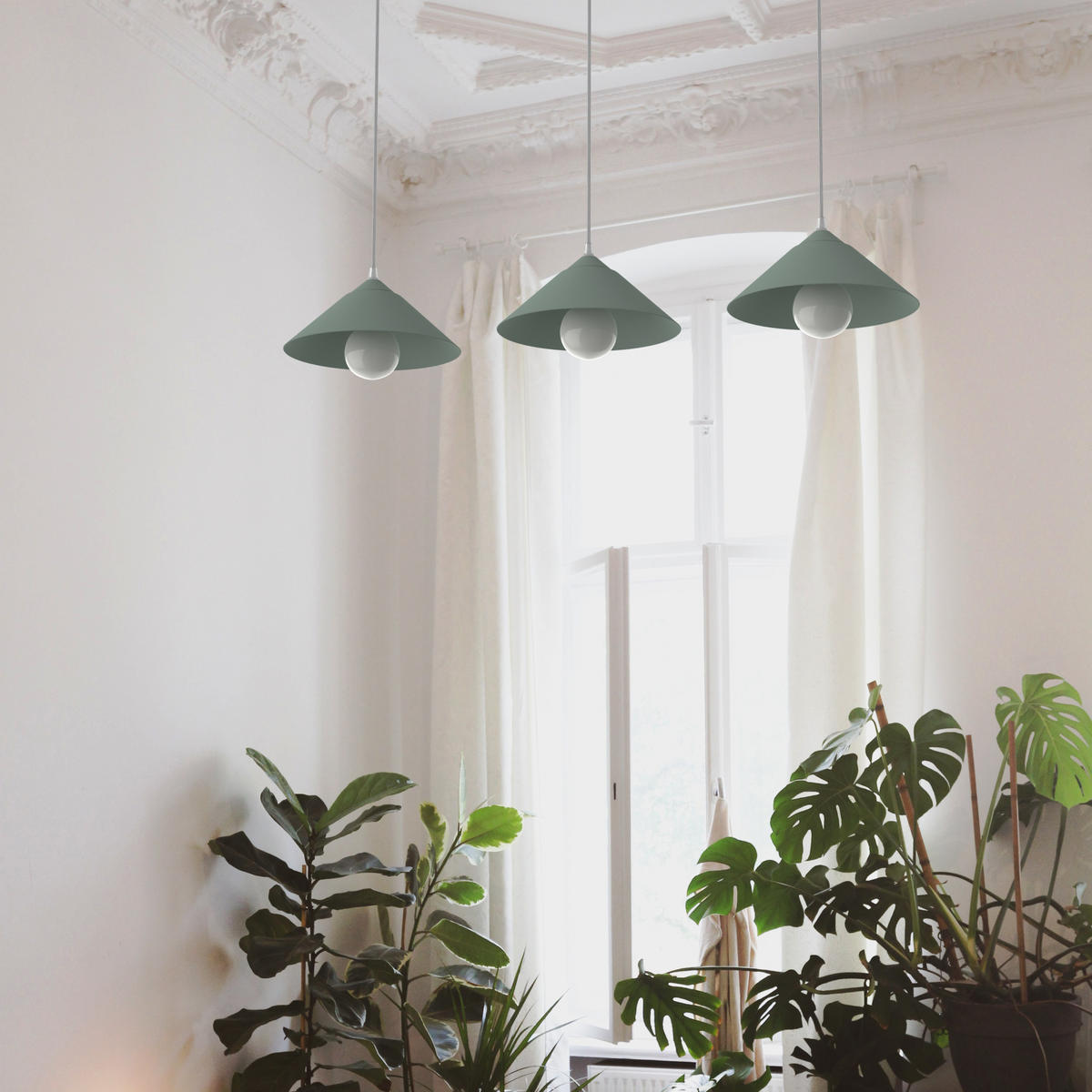 HÄNGELEUCHTE - Graubraun, Metall (25/100/120cm) - Lumicom