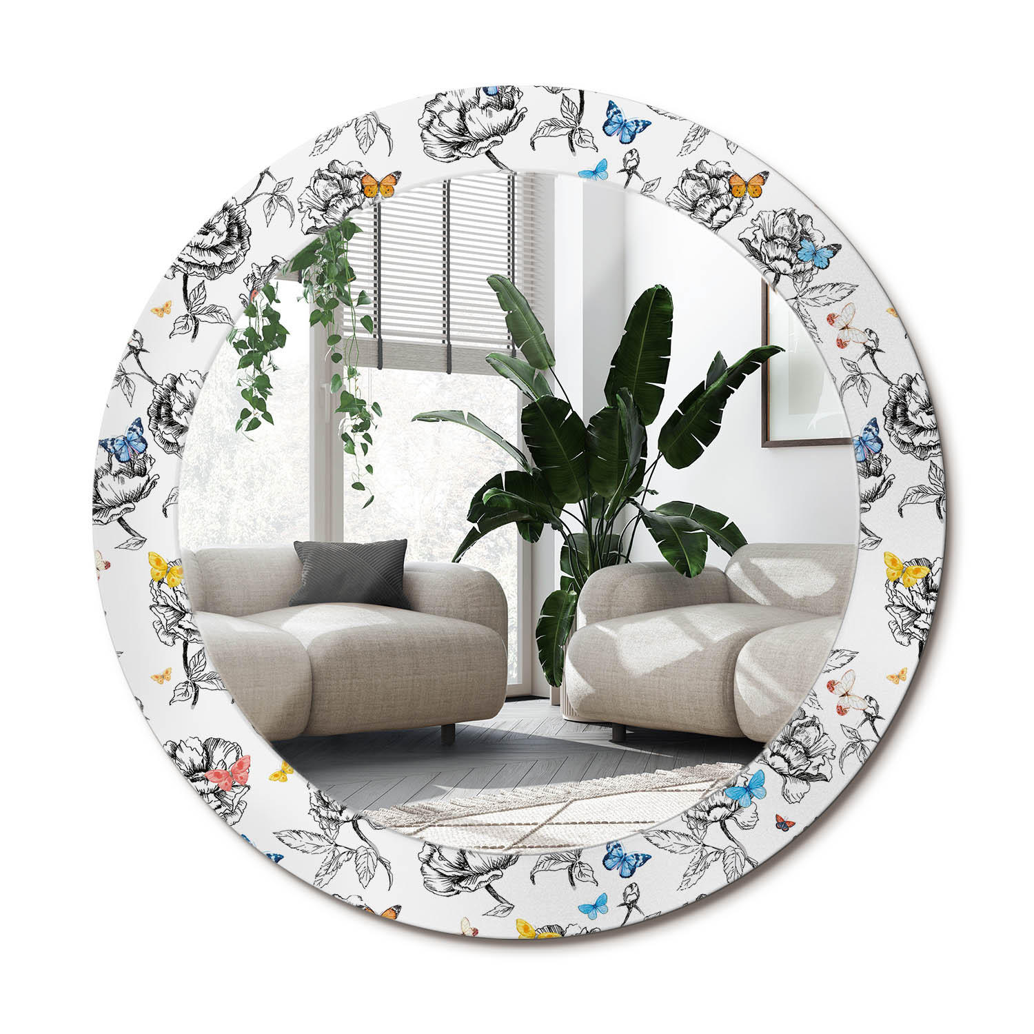 Wallfluent Spiegel Mehrfarbig 70x70x0.4 cm