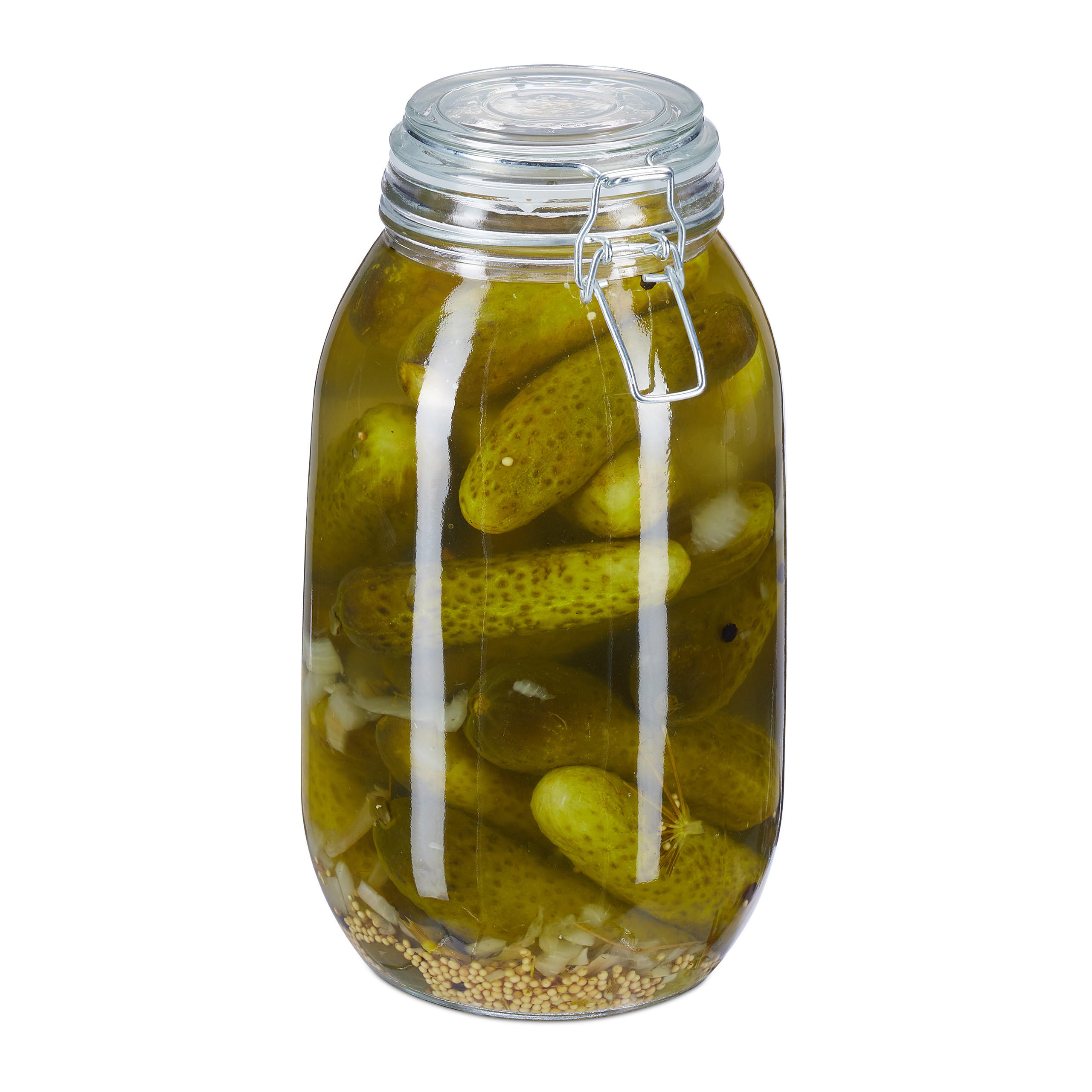 EINMACHGLAS - Transparent, Glas/Kunststoff (3L) - Relaxdays