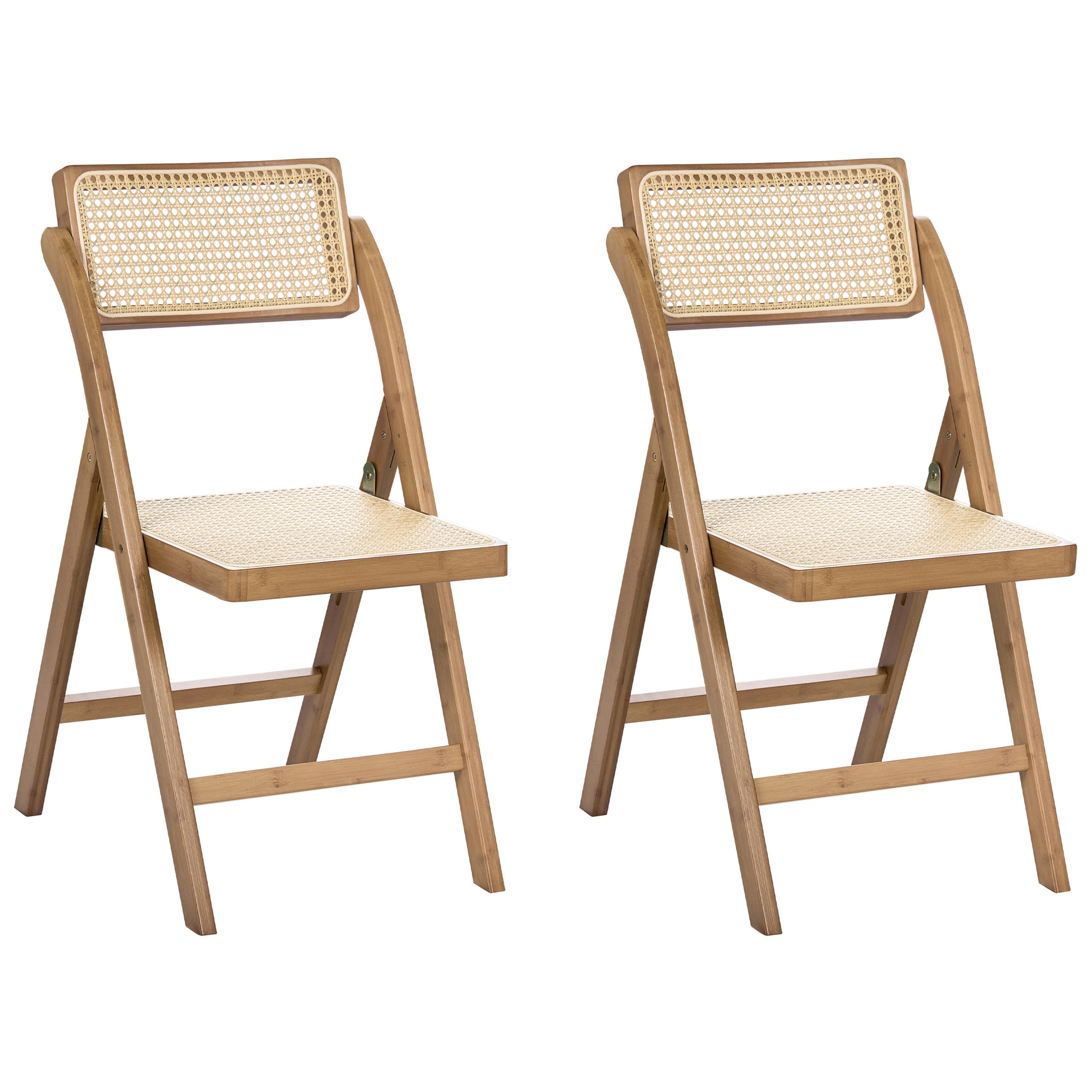 ESSZIMMERSTUHL Braun Modane - Beige/Braun, Holz (45/83/54cm) - Beliani