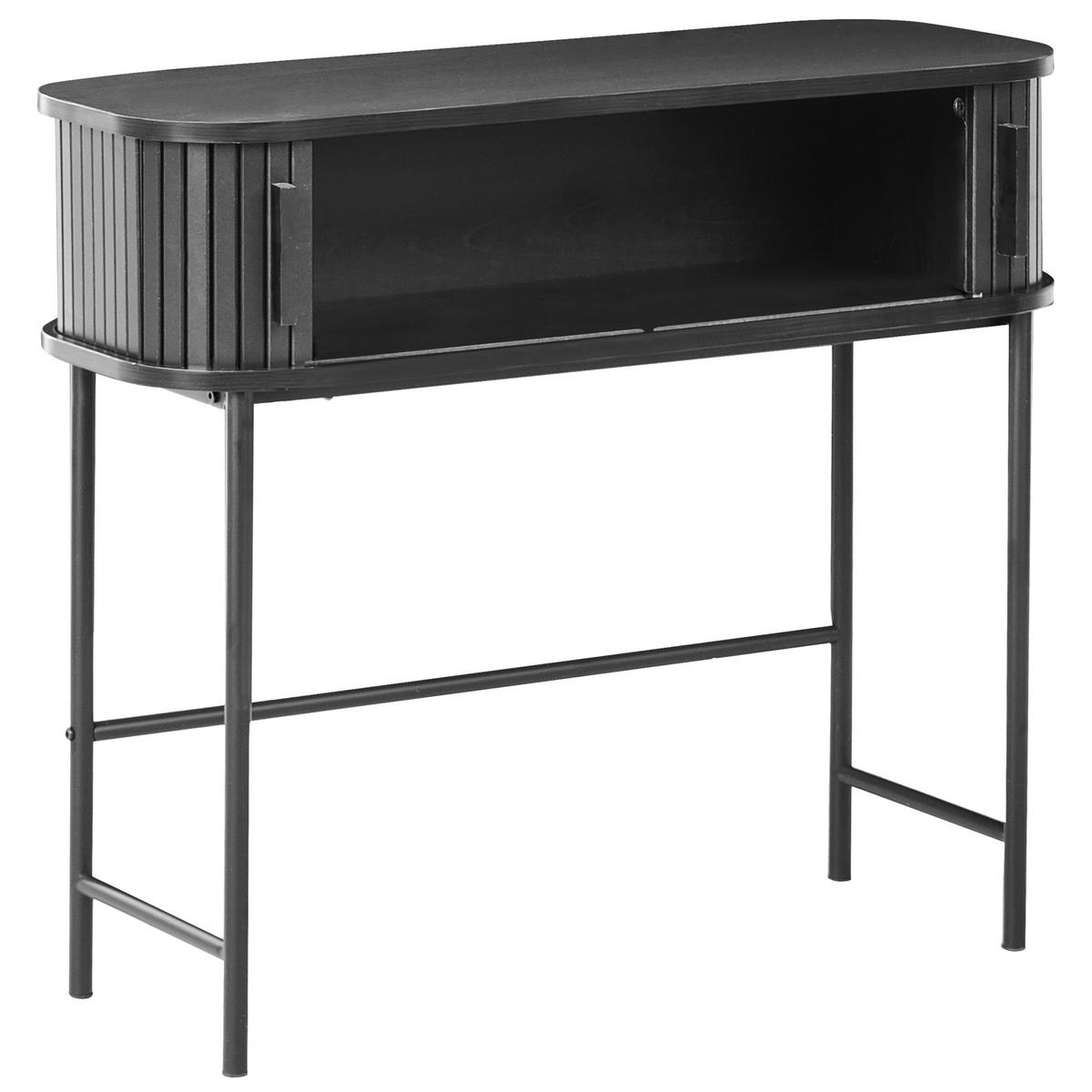 KONSOLENTISCH Schwarz Bradley - Schwarz, Holzwerkstoff (80/70/30cm) - Beliani