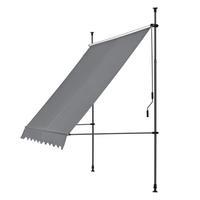 KLEMMMARKISE Stem - Hellgrau, Textil/Metall (150/309/120cm) - pro.tec