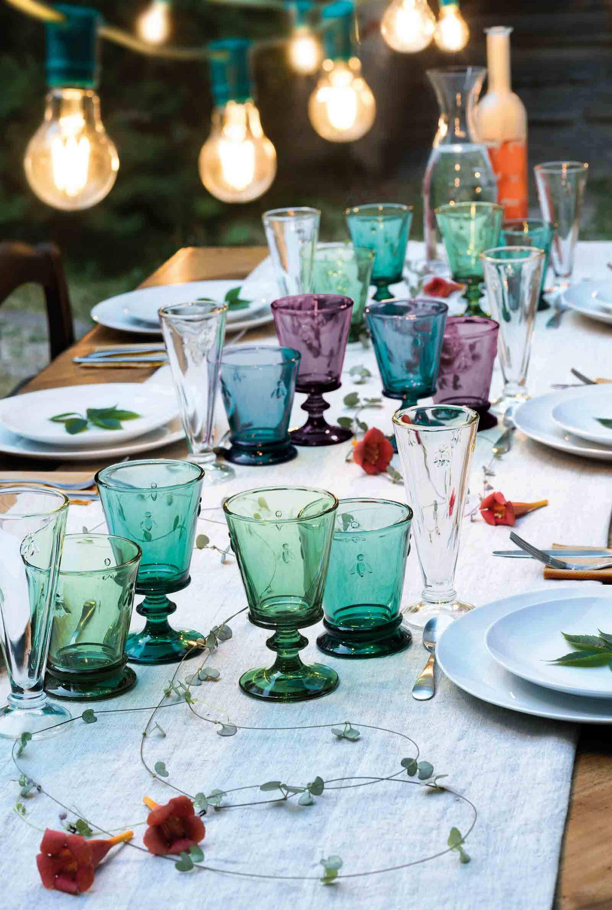 WEIN- UND WASSERGLÄSERSET Biene Abeille transparent 18er Set - Transparent, Glas - La Rochère