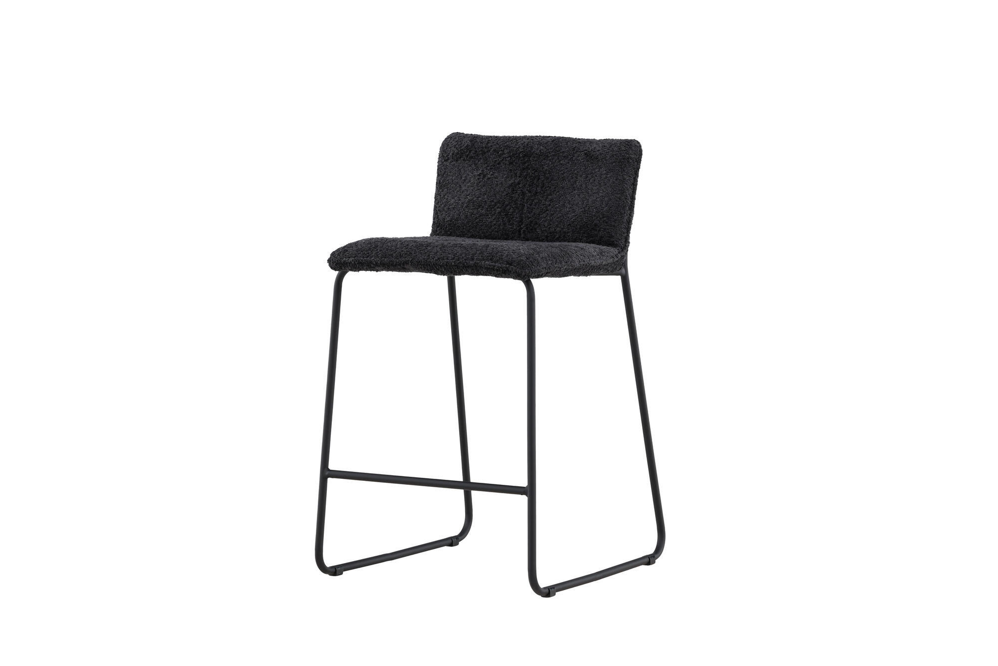 BARHOCKER BISBEE Schwarz 41x50x85 cm - Schwarz, Textil (41/85/50cm) - FURNLUX