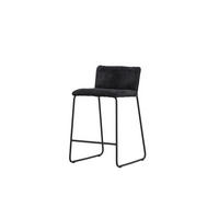 BARHOCKER BISBEE Schwarz 41x50x85 cm - Schwarz, Textil (41/85/50cm) - FURNLUX