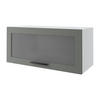 KLAPPHÄNGESCHRANK Kvantum W4BS/80 Dust Grey Matt / Weiß Matt 80 / 32,5 / 36cm - Weiß/Grau, Holz/Holzwerkstoff (80/36/32.5cm) - Feldmann-Wohnen