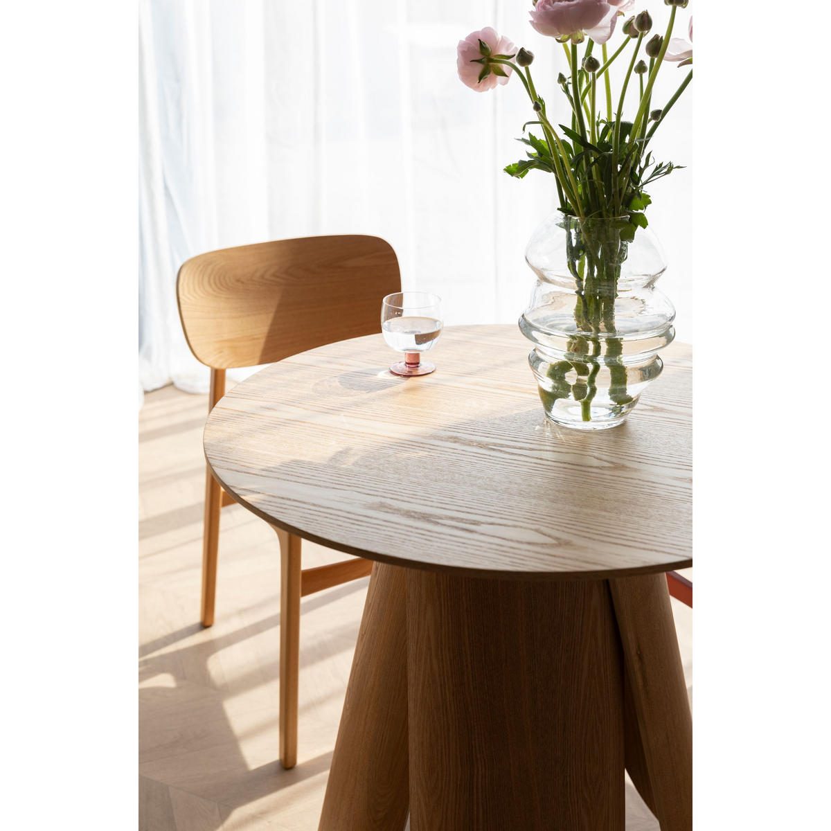 ESSZIMMERSTÜHLE Fleur Naturel - 2 er Set - Beige, Holzwerkstoff (46.5/81/54.5cm) - Zuiver