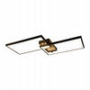 LED-DECKENLEUCHTE Kerrigan 60/29/7cm - Schwarz, Metall (60/29/7cm) - ZMH