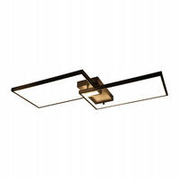 LED-DECKENLEUCHTE Kerrigan 60/29/7cm - Schwarz, Metall (60/29/7cm) - ZMH