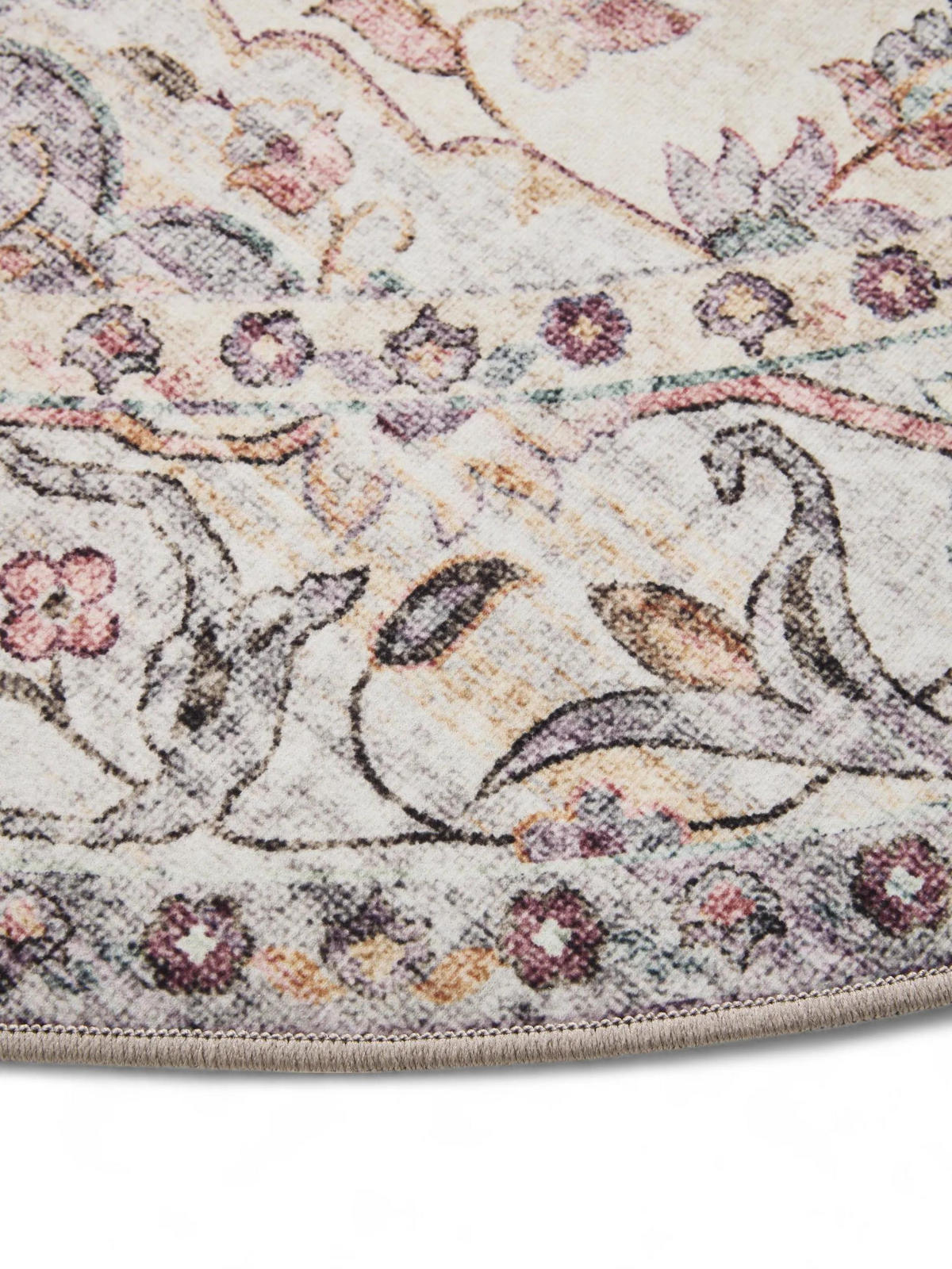 PRATELNÝ koberec George Vícebarevné ø 120 cm - různobarevná, plast/umělá hmota (120/120cm) - benuta