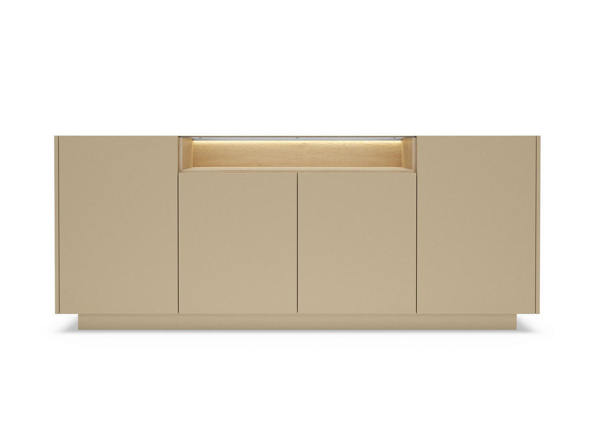 KOMMODE TULUM - Beige, Holzwerkstoff (203/83/39cm) - Compleo24