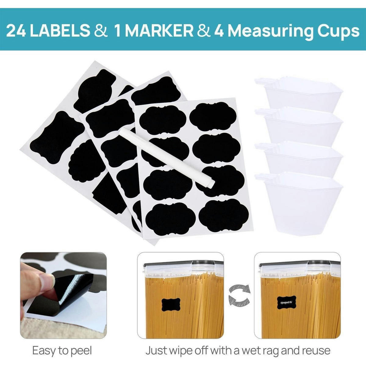 VORRATSDOSEN-SET 10-teilig luftdicht BPA frei schwarz - Multicolor, Kunststoff (19.1/27.9/19.1cm)
