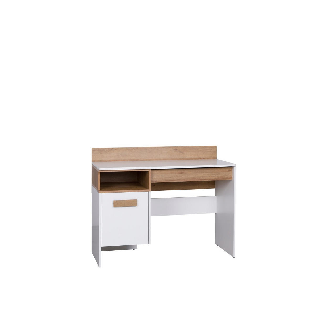 SCHREIBTISCH GRANT G2/B WEIß 110/87/55 - Weiß, Holzwerkstoff (55/110/87cm) - Marmex Möbel