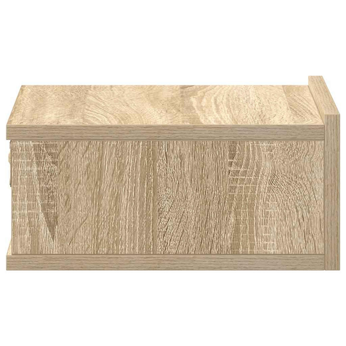 NACHTTISCH hängend 2-teilig mit 1 Schublade 40/30/15 cm in Sonoma-Eiche Dekor - Sonoma Eiche, Holz (40/15/30cm) - vidaXL