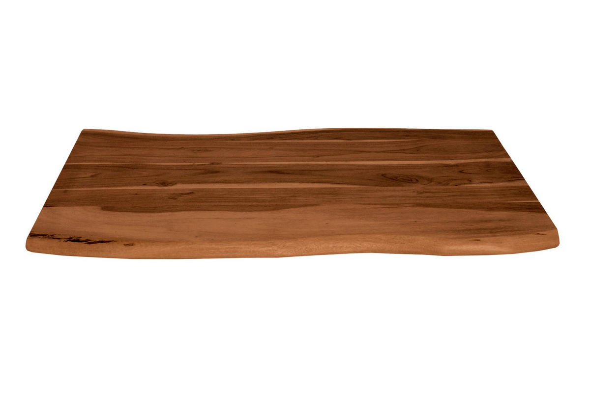 TISCHPLATTE CURT - Braun/Naturfarben, Akazienholz/Holz (60/80/3cm) - SAM