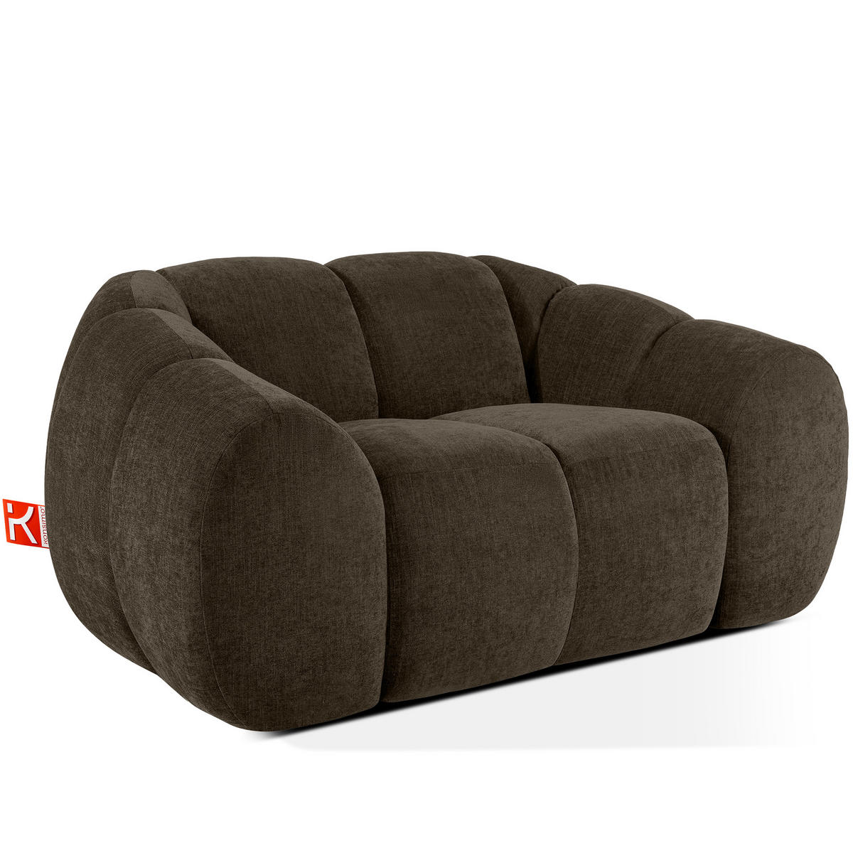SESSEL FLAVA, Braun - Braun, Holz/Holzwerkstoff (160/76/100cm) - KONSIMO®