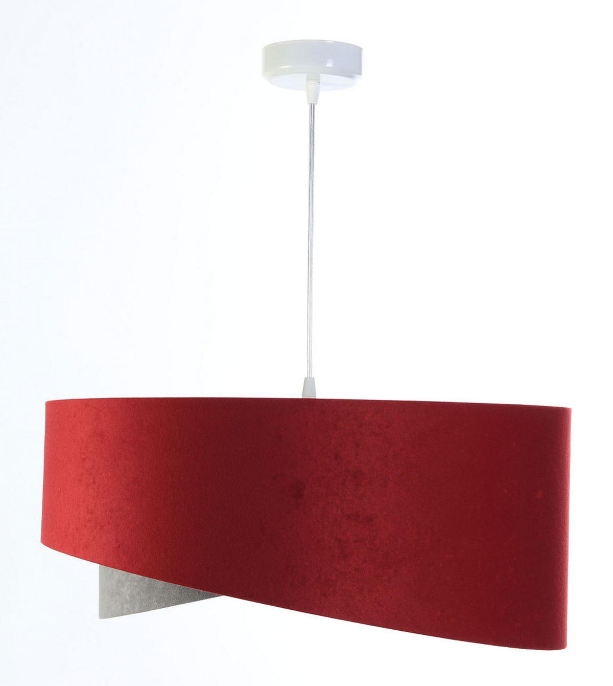 HÄNGELEUCHTE Grau 50/23 cm - Rot, Kunststoff (50/1.3/23cm) - ONZENO
