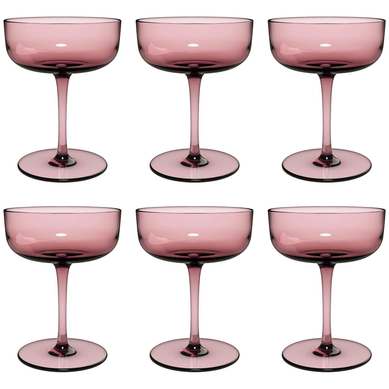 SEKTSCHALEN / DESSERTSCHALEN Like Glass Grape 100 ml 6er Set - Pink, Glas (0.1L) - like.Villeroy & Boch