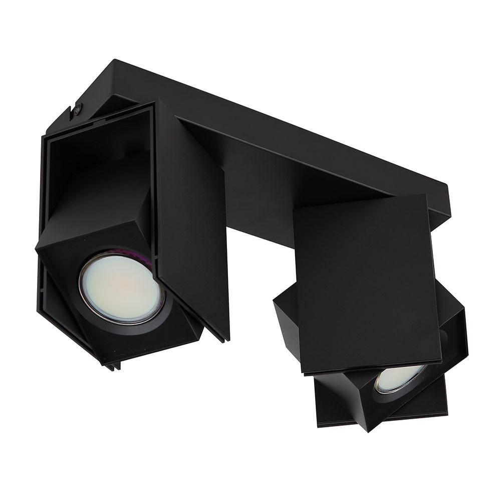 LED DECKENLEUCHTE RORY Schwarz Metall - Schwarz, Metall (25.6/8.4/15.7cm) - Globo Lighting