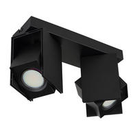 LED DECKENLEUCHTE RORY Schwarz Metall - Schwarz, Metall (25.6/8.4/15.7cm) - Globo Lighting