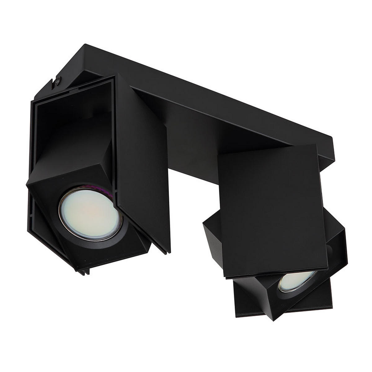 LED DECKENLEUCHTE RORY Schwarz Metall - Schwarz, Metall (25.6/8.4/15.7cm) - Globo Lighting