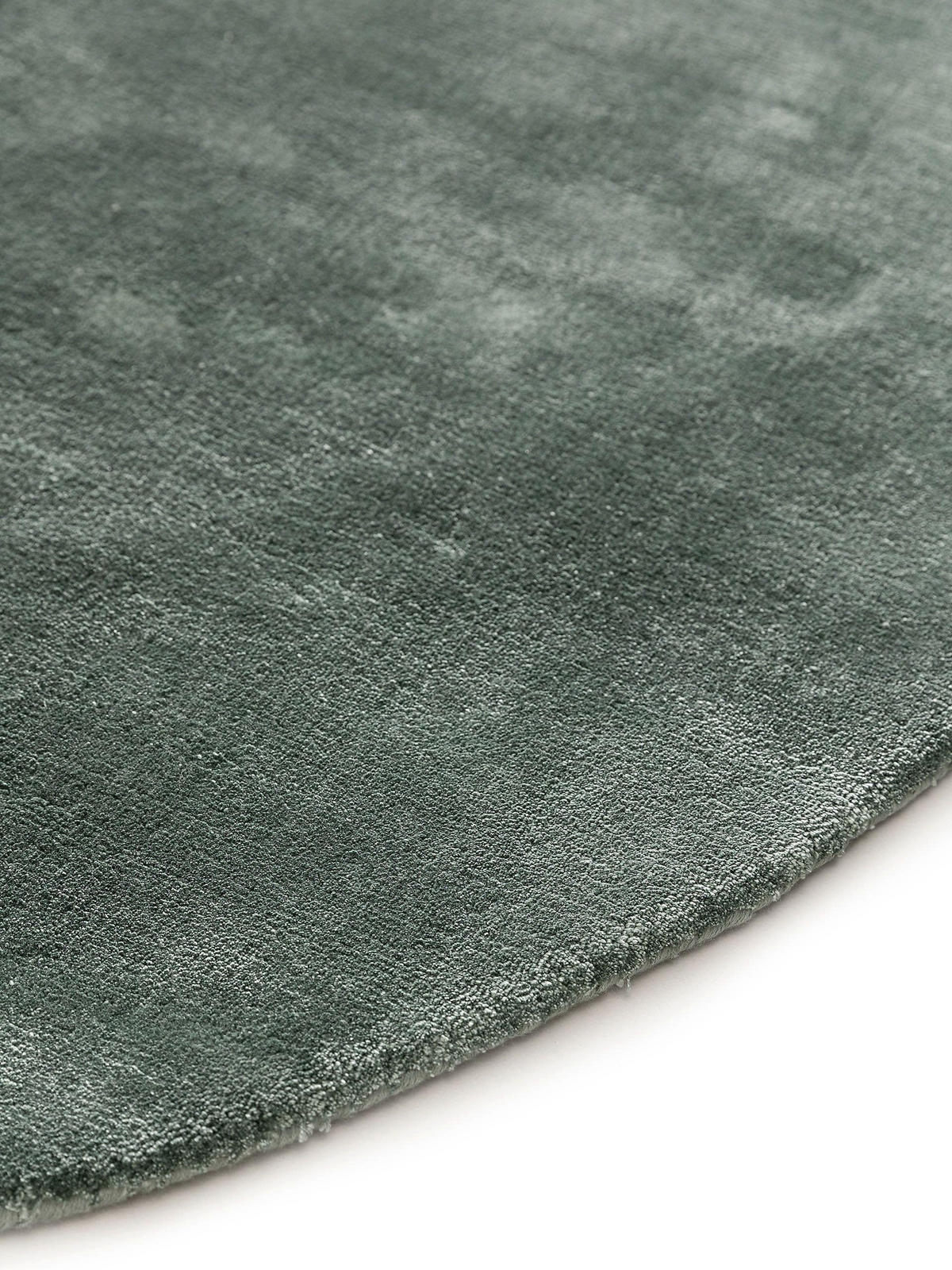 VISKOSETEPPICH OVAL Nela Hellgrün 150x230 cm - Hellgrün, Textil (150/230cm) - benuta Pure