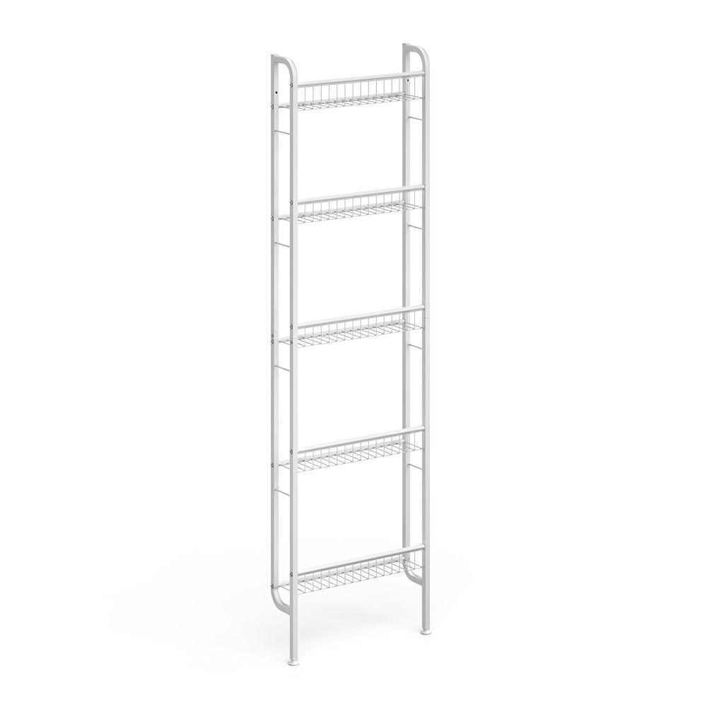 Vicco REPOSÉ ŽEBŘÍK Klivo Bílá 44.5 x 160 cm s 5 policemi