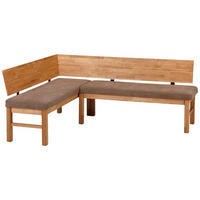 ECKBANK Danny 155 x 194 x 84 Massivholz Wildeiche geölt/Braun - Wildeiche/Braun, Holz (155/194cm) - 58aufmkessel