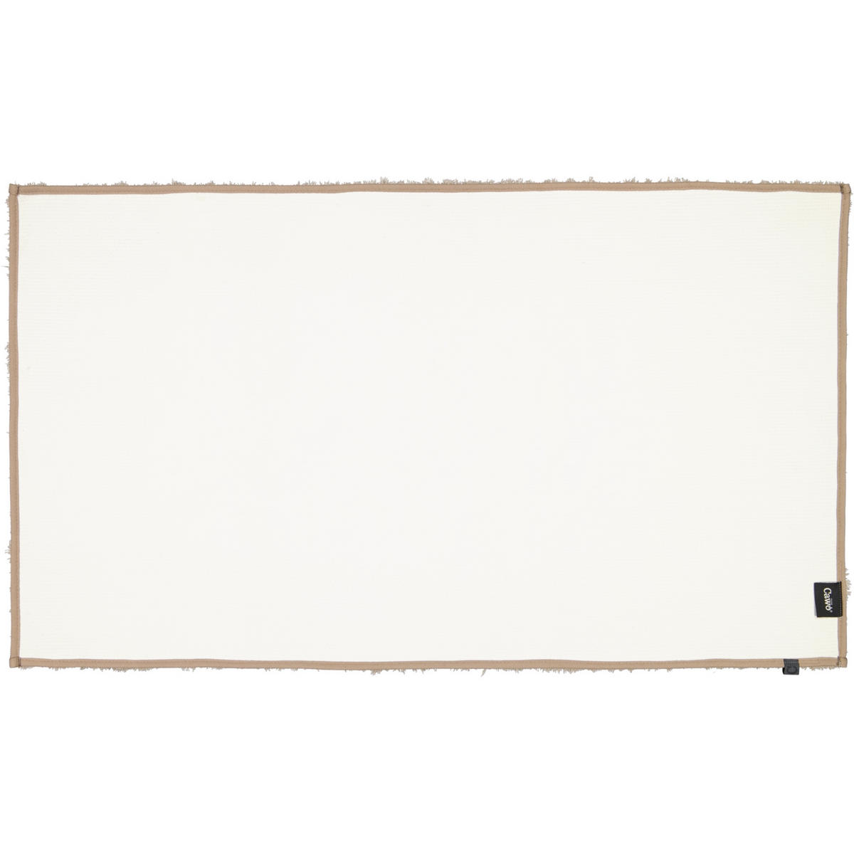 BADTEPPICHE SOLID 1009 CAPPUCCINO - 339 - Braun, Textil (70/120cm) - Cawoe