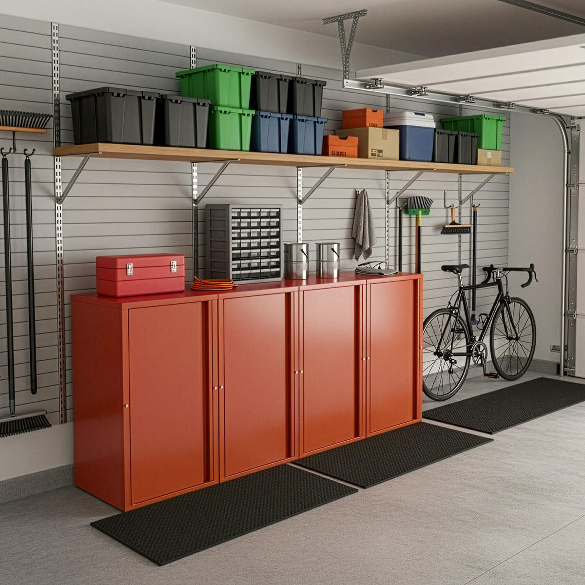 AKTENSCHRANK Burlöv - Dunkelbraun, Metall (40/88/35cm) - [en.casa]