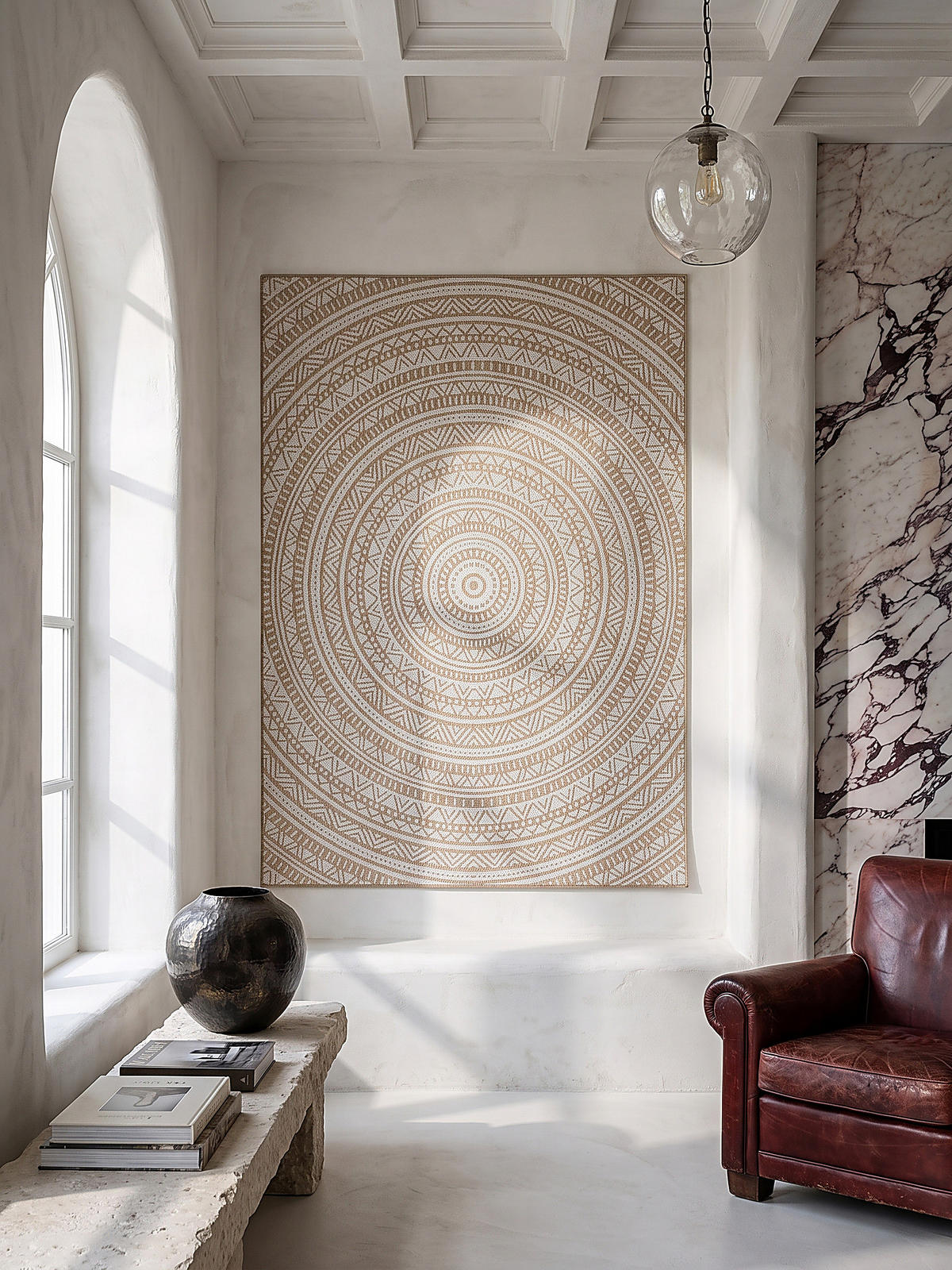 TEPPICHLÄUFER Orientalisch BORNO Polypropylen Natur 80 x 200 cm - Beige, Textil (80/200cm) - KADIMA DESIGN