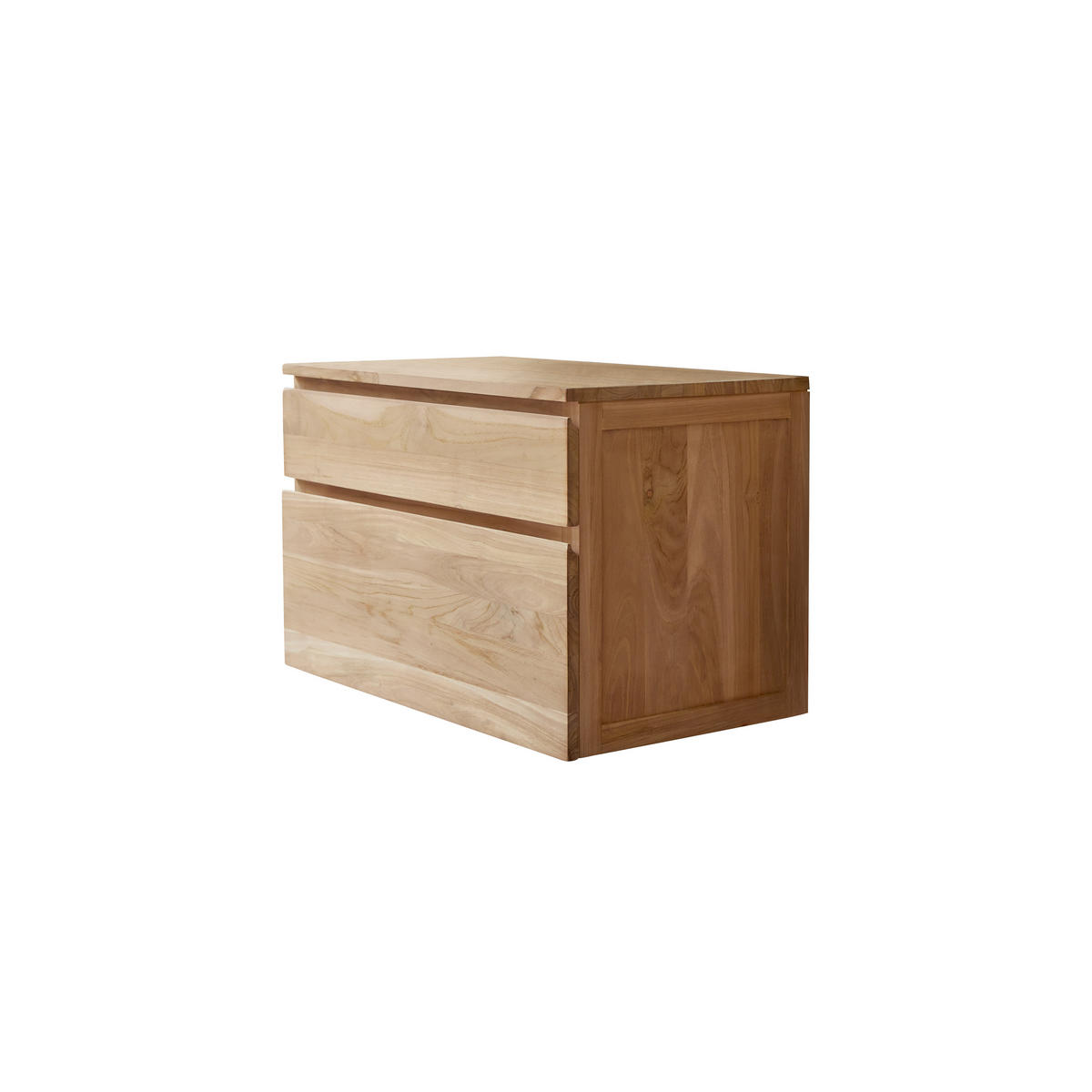 WASCHTISCHUNTERSCHRANK Jacob Natur aus Teak - Naturfarben, Holz (80/51/45cm) - Tikamoon
